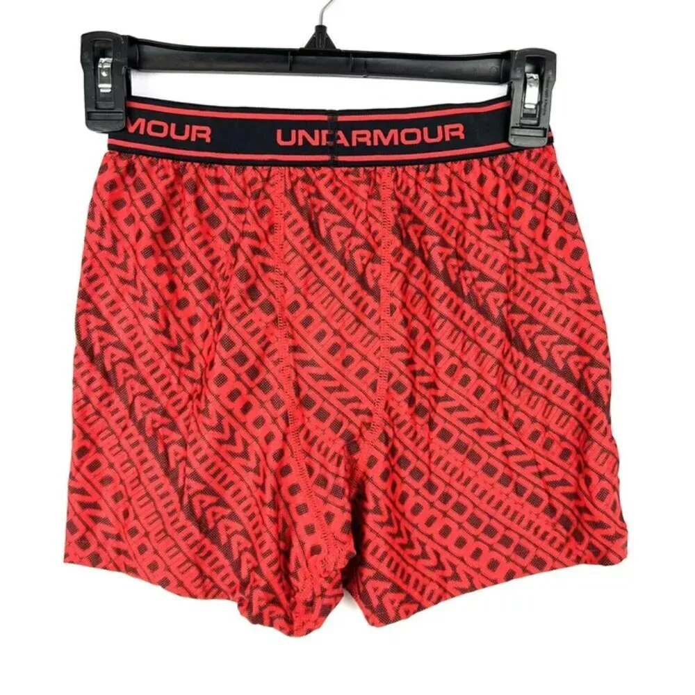 Under Armour Boys Brief 2-Pack Black Red Medium